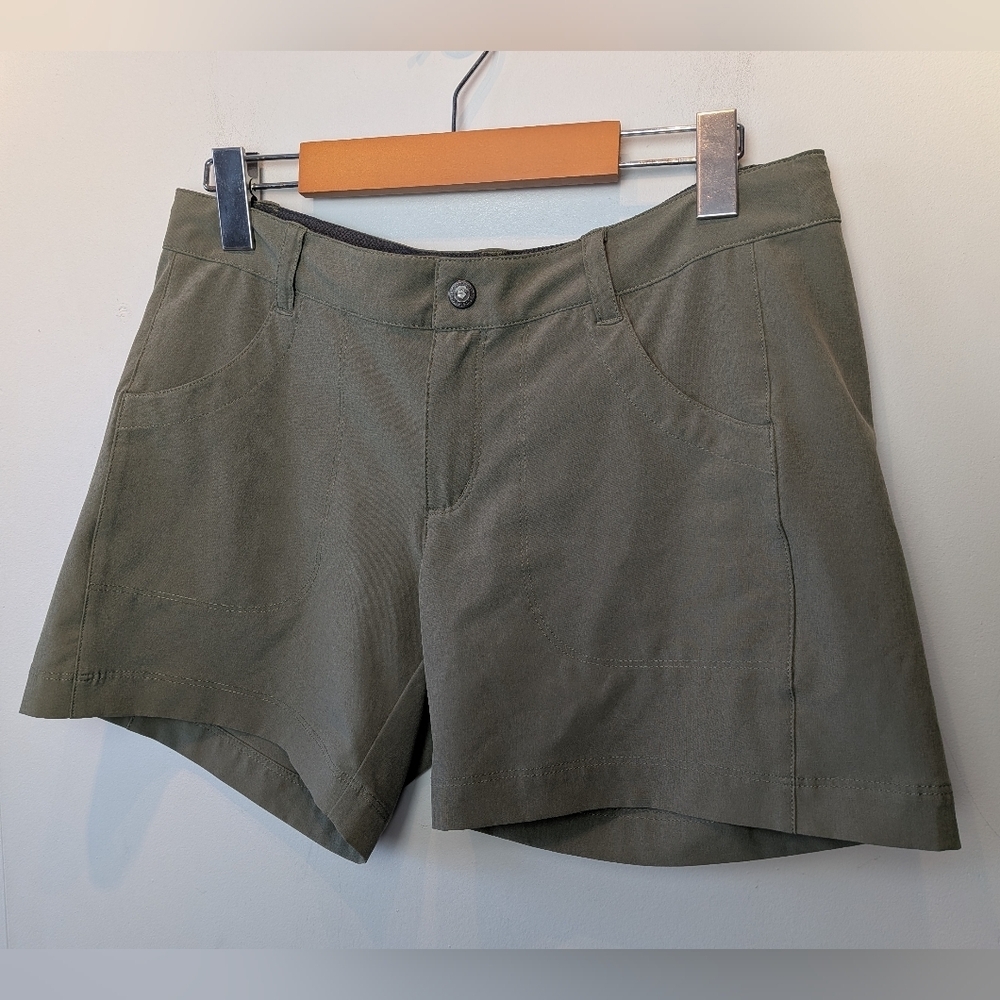 PATAGONIA Outdoor Women Kaki Short Size 6 Activewear - Picture 1 of 10